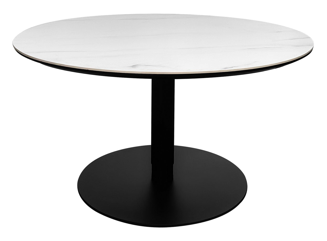 Modus Matt White Sintered Stone Gas Lift Adjustable Coffee/Bistro Table