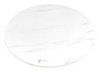 Modus Matt White Sintered Stone Gas Lift Adjustable Coffee/Bistro Table - Home Furniture Interiors