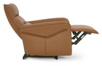 Tan Leather Upholstered Electric Recliner Armchair