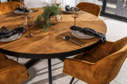 Modern Gold Velvet Dining and Occasional Chair with Black Steel Legs - Home Furniture Interiors