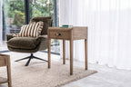 Green Plush Cushioning Twill Easy Armchair with Black Swivel Base - Home Furniture Interiors