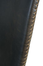 Modern Grey PU Leather Scoop Back Bar Stool with Black Steel Base - Home Furniture Interiors
