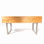 Industrial Grey Mango Wood Home Office Desk with 4 Drawers - Home Furniture Interiors