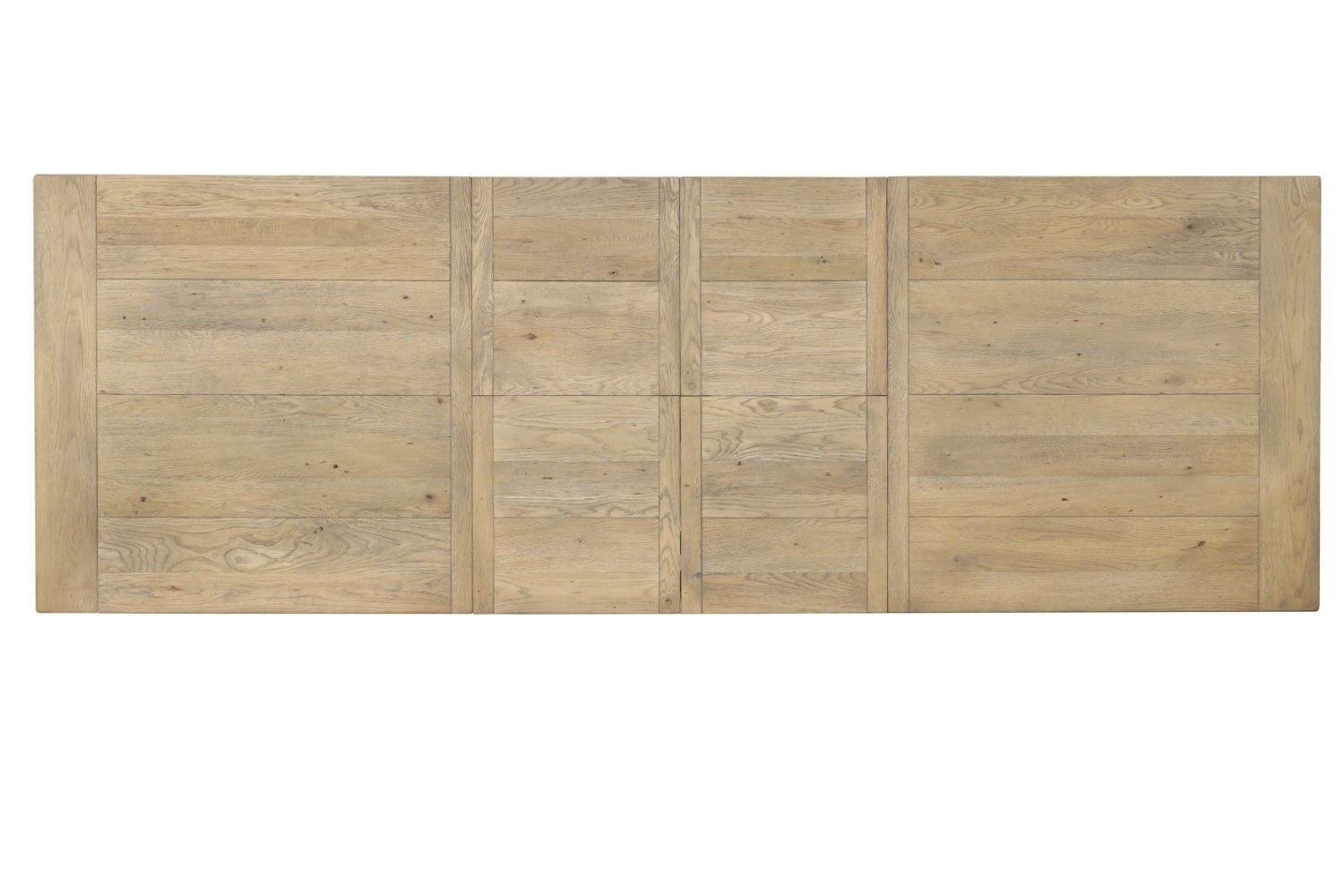Traditional Oak Rectangular Extending Dining Table with Double Pedestal Base - Home Furniture Interiors