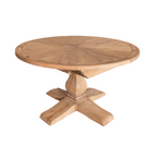 Traditional Oak Round 150 to 200cm Extending Dining Table - Home Furniture Interiors