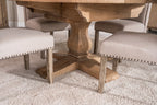 Traditional Oak Round 150 to 200cm Extending Dining Table - Home Furniture Interiors