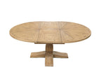 Traditional Oak Round 150 to 200cm Extending Dining Table - Home Furniture Interiors