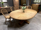 Traditional Oak Round 150 to 200cm Extending Dining Table - Home Furniture Interiors
