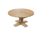 Traditional Oak Round 150 to 200cm Extending Dining Table - Home Furniture Interiors