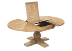 Traditional Oak Round 150 to 200cm Extending Dining Table - Home Furniture Interiors