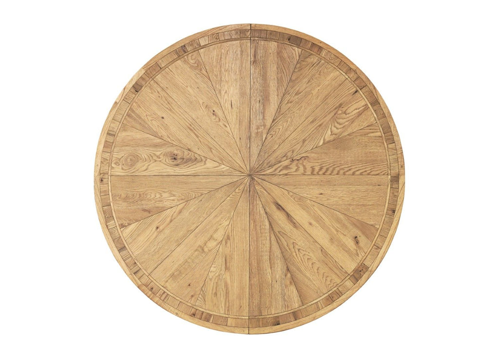 Traditional Oak Round 150 to 200cm Extending Dining Table - Home Furniture Interiors