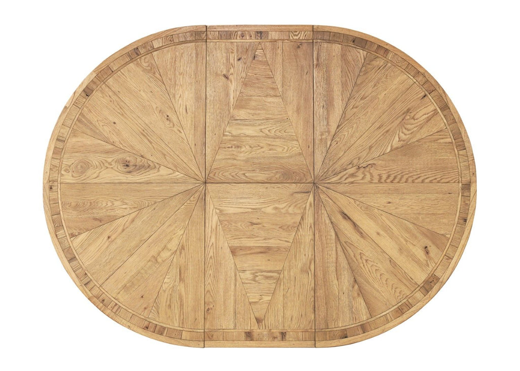Traditional Oak Round 150 to 200cm Extending Dining Table - Home Furniture Interiors