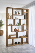 Modern Rustic Reclaimed Wood Large Room Divider Display Unit