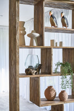 Modern Rustic Reclaimed Wood Large Room Divider Display Unit - Home Furniture Interiors