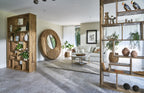 Modern Rustic Reclaimed Wood Large Room Divider Display Unit - Home Furniture Interiors