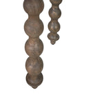 Rustic Grey Wood Round Side Table with Sculpted Spindle Legs - Home Furniture Interiors