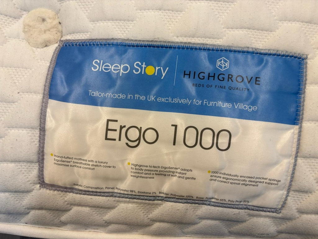 Sleep Story 1000 Egro Pocket 5FT Kingsize Mattress - RRP £699 B - Home Furniture Interiors