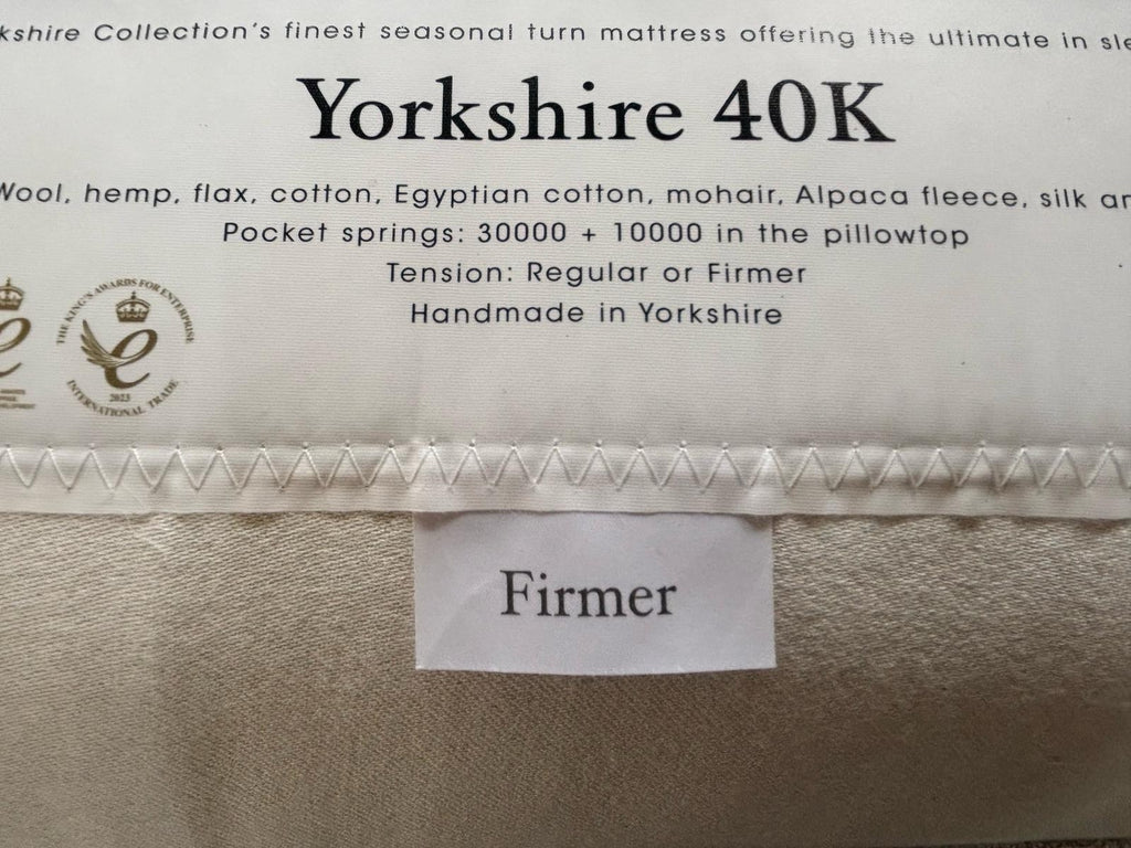 Harrison Spinks Yorkshire 40K / 40,000 6ft SuperKing Mattress - RRP £13,399 B - Home Furniture Interiors