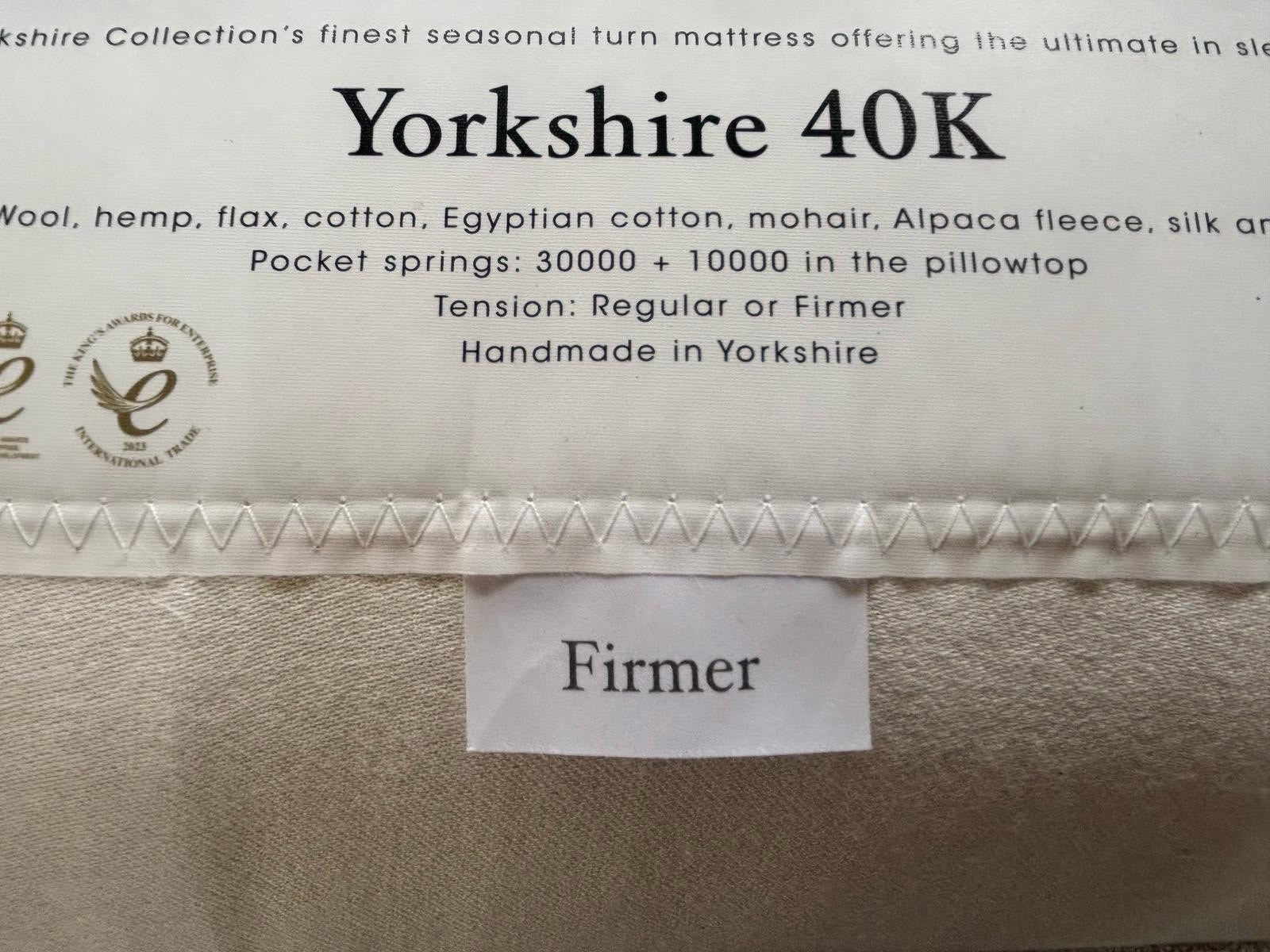 Harrison Spinks Yorkshire 40K / 40,000 6ft SuperKing Mattress - RRP £13,399 B - Home Furniture Interiors
