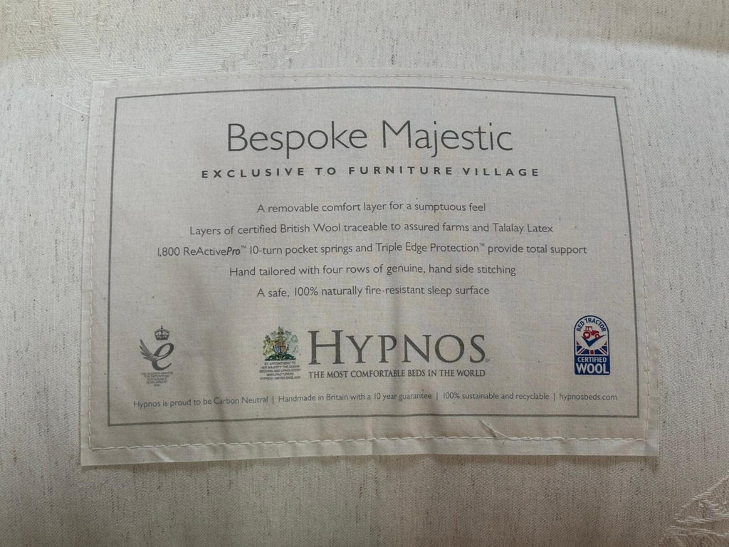 Hypnos Bespoke Majestic 6ft Superking Mattress + Topper - RRP £6,199 Medium - Home Furniture Interiors