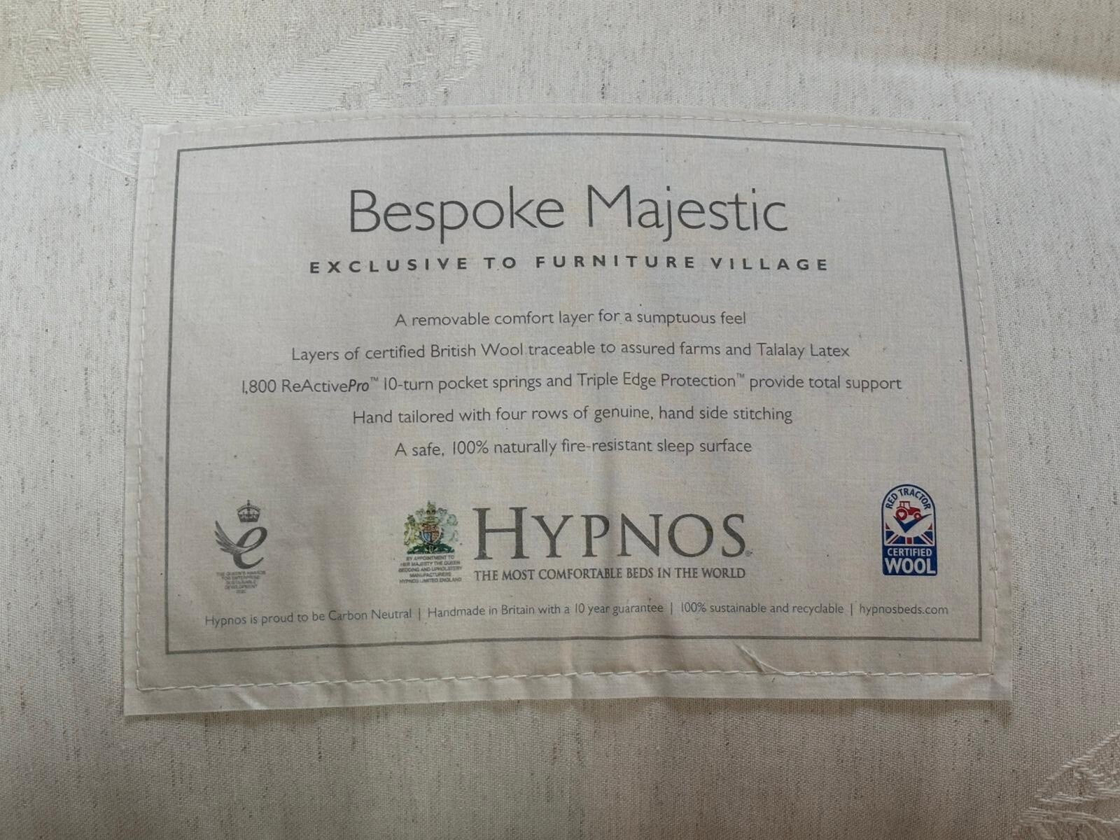 Hypnos Bespoke Majestic 6ft Superking Mattress + Topper - RRP £6,199 Medium - Home Furniture Interiors