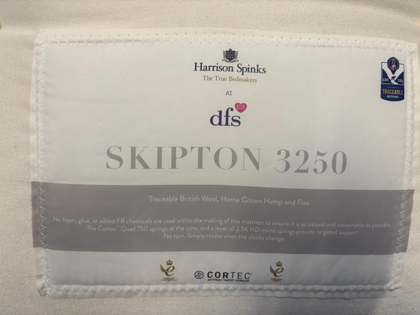 Harrison Spinks Skipton 2350 6FT Superking Mattress RRP £1299 - Home Furniture Interiors