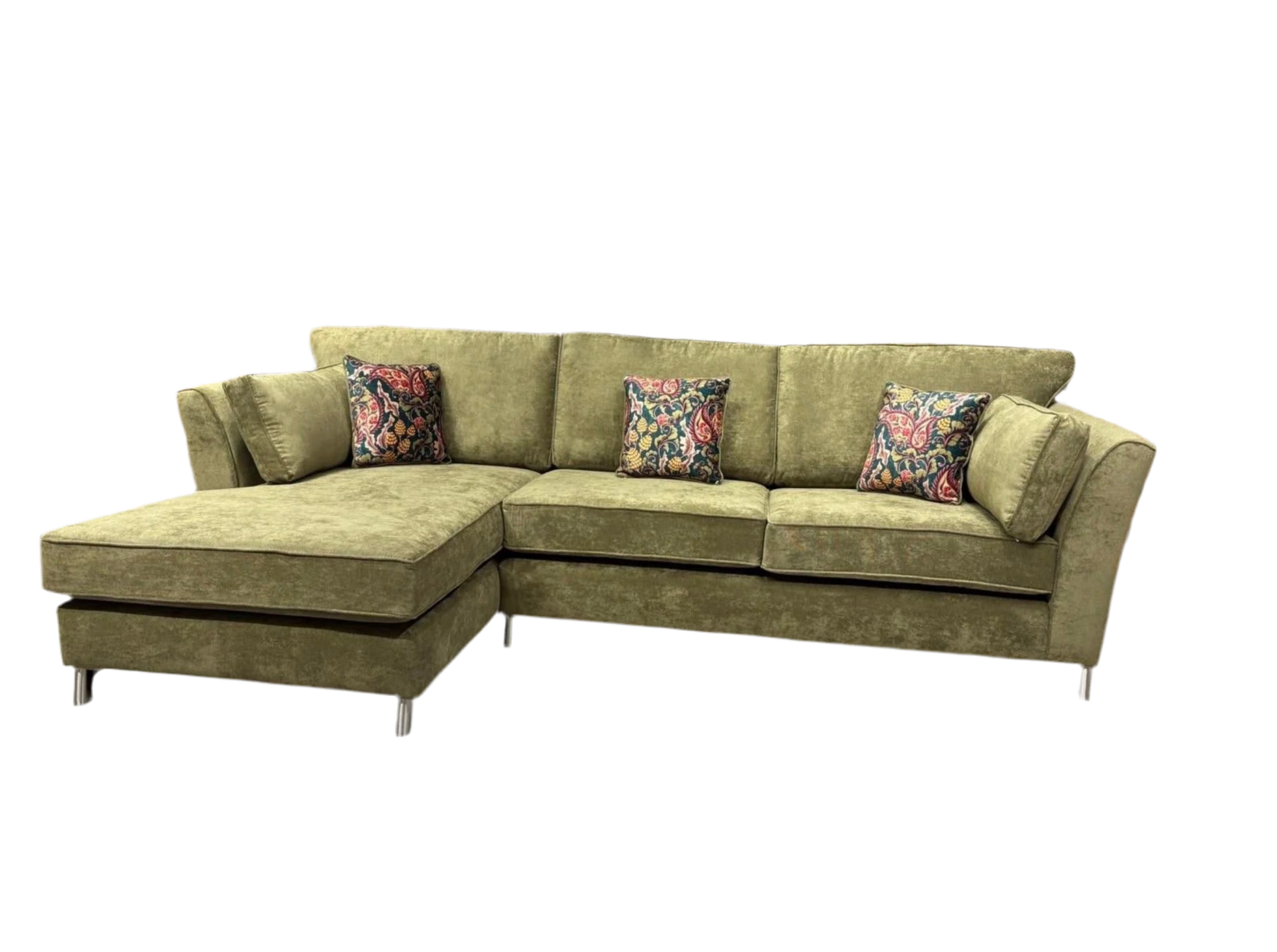 Furniture Village SASHA Fabric Large LHF Chaise Corner Sofa - Home Furniture Interiors