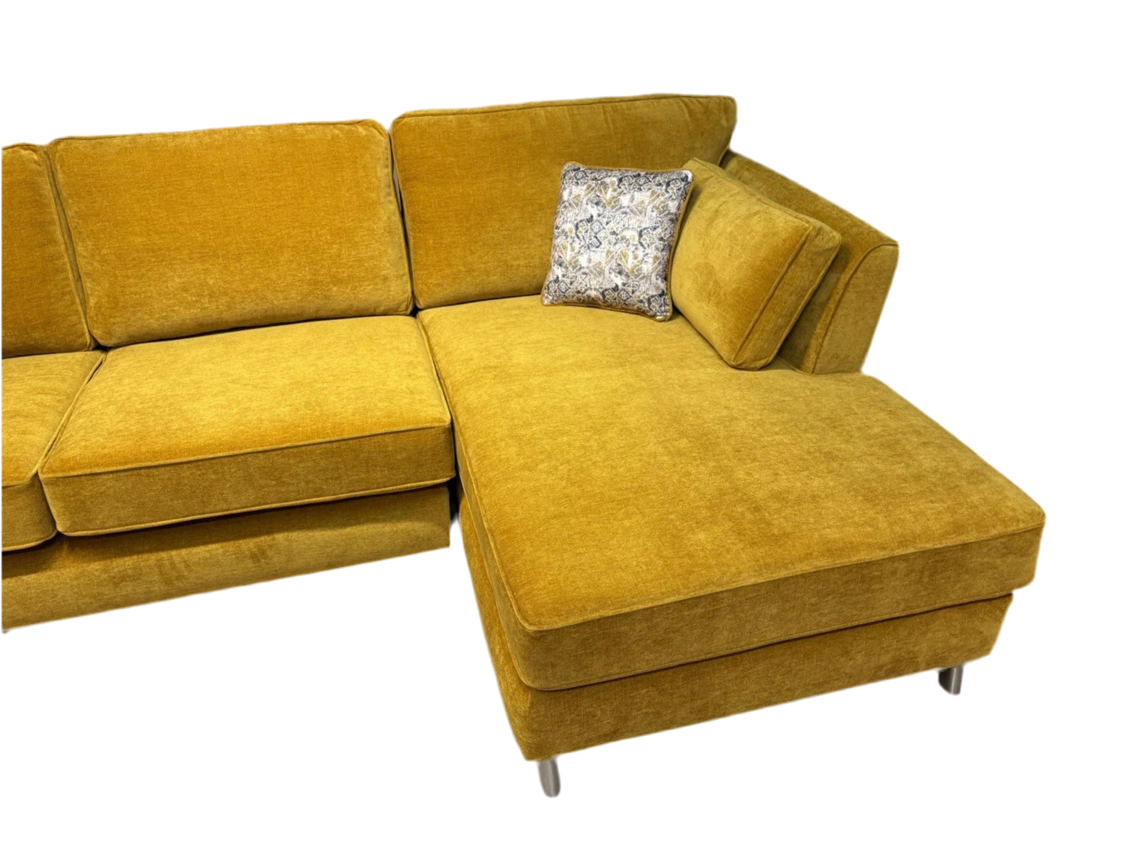 Furniture Village SASHA Fabric Large RHF Chaise Corner Sofa - Home Furniture Interiors