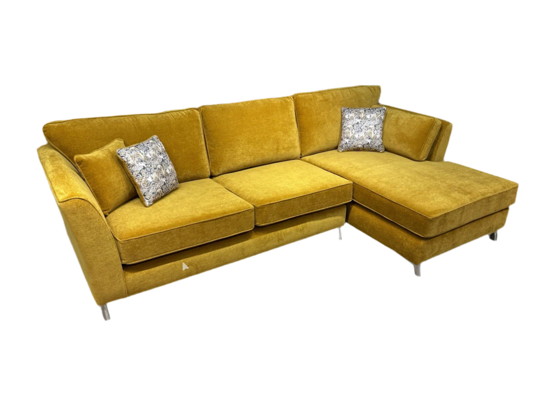 Furniture Village SASHA Fabric Large RHF Chaise Corner Sofa - Home Furniture Interiors