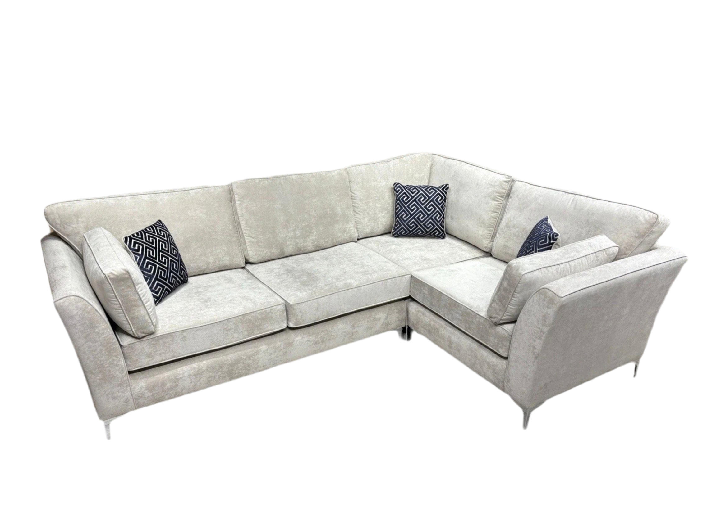 Furniture Village SASHA Fabric RHF Corner Sofa ( 3 Corner 1 ) - Home Furniture Interiors