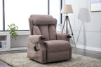 Mocha Fabric Dual Motor Electric Riser Recliner Chair