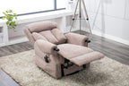Mocha Fabric Dual Motor Electric Riser Recliner Chair - Home Furniture Interiors