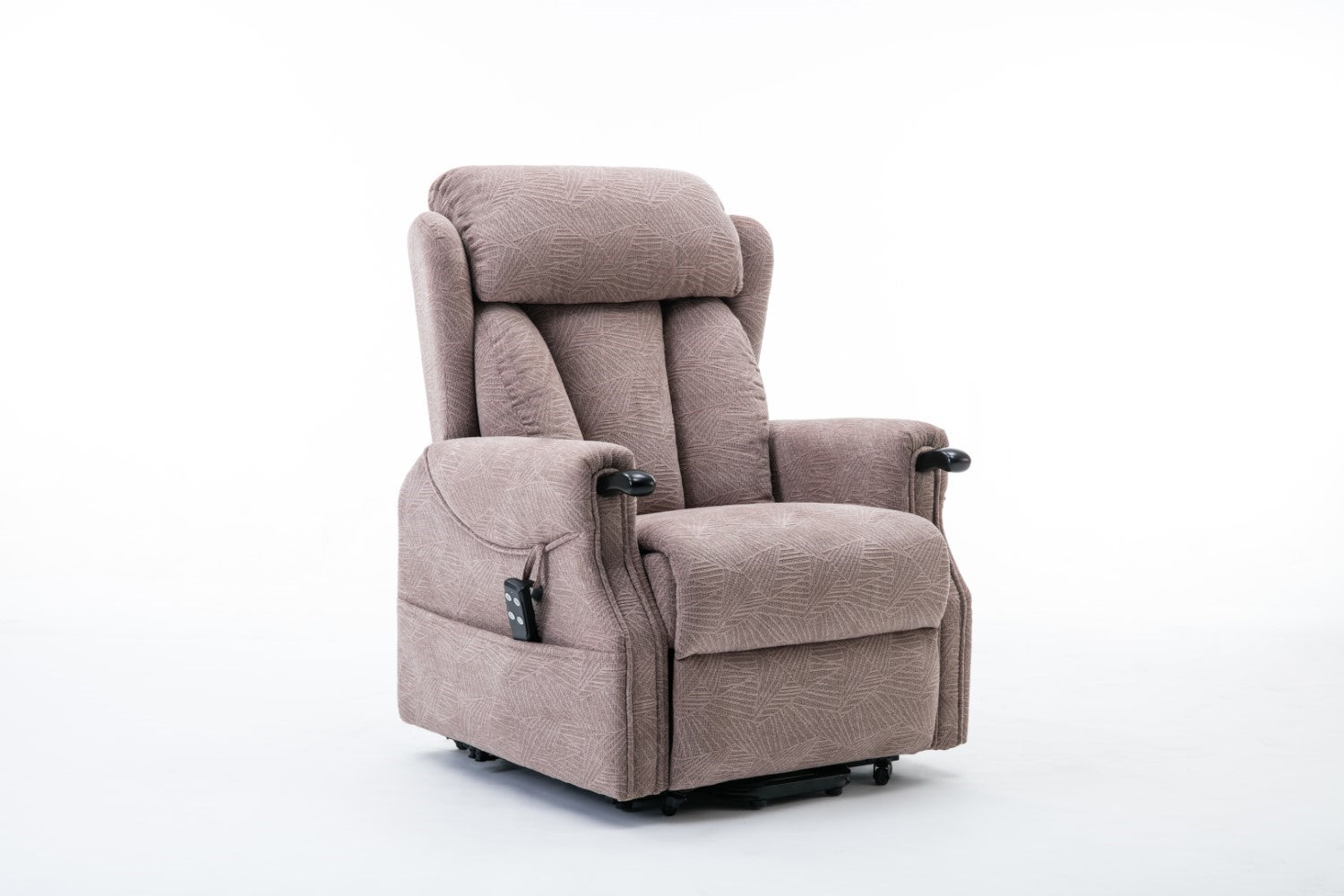 Mocha Fabric Dual Motor Electric Riser Recliner Chair - Home Furniture Interiors