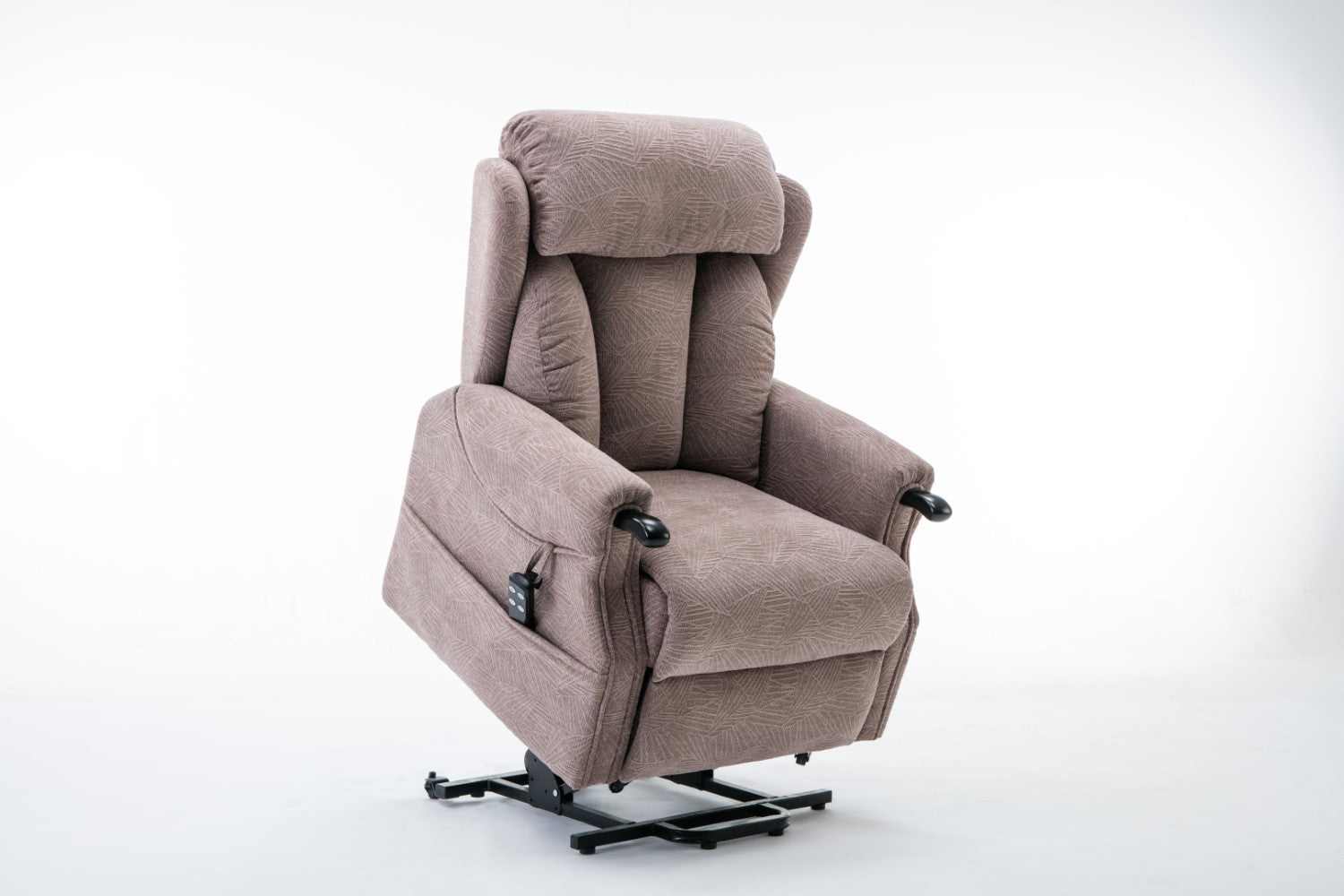 Mocha Fabric Dual Motor Electric Riser Recliner Chair - Home Furniture Interiors
