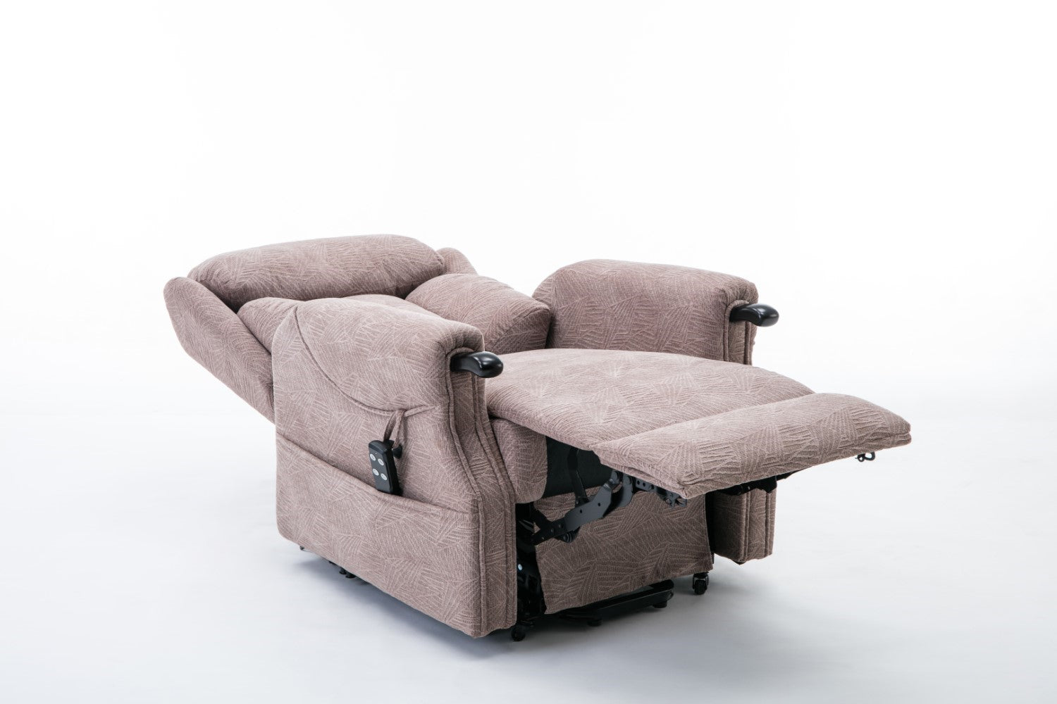 Mocha Fabric Dual Motor Electric Riser Recliner Chair - Home Furniture Interiors