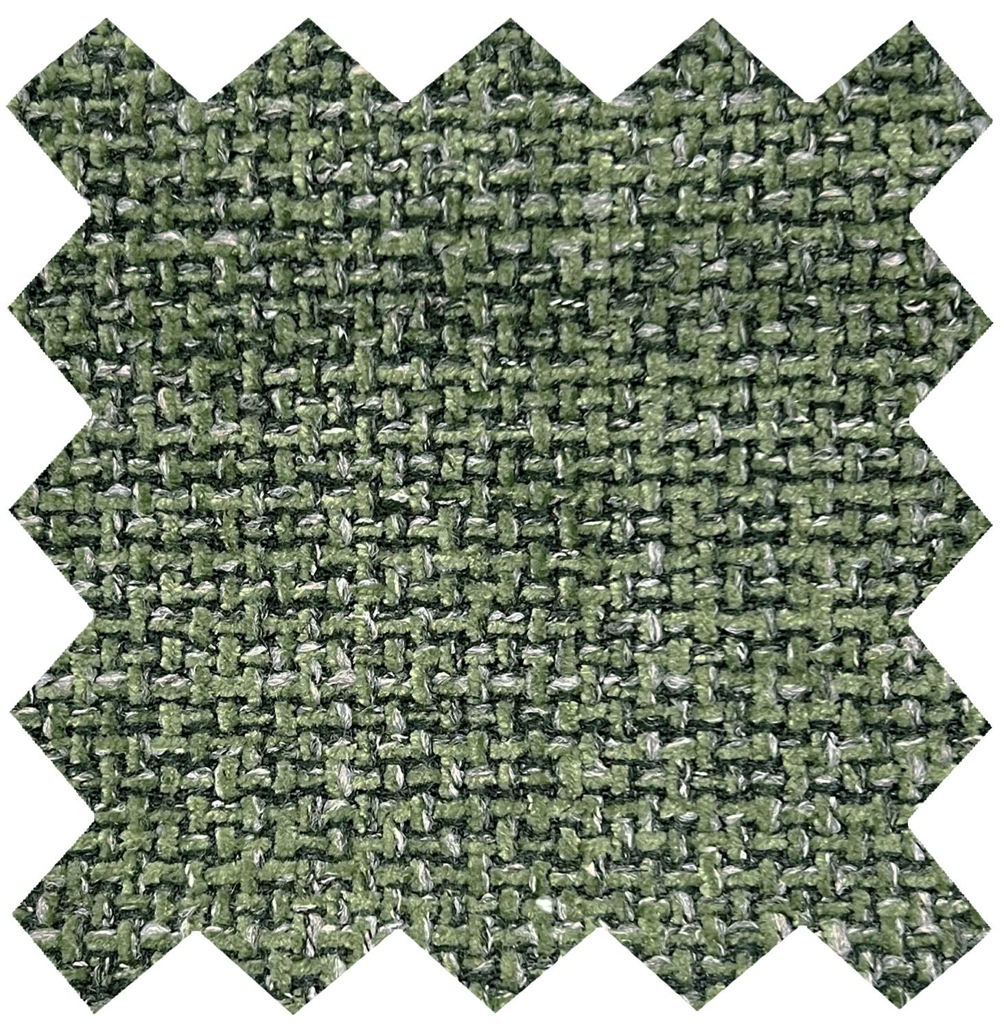 Fern Fabric Swivel Recliner and Footstool Chrome Trimmed