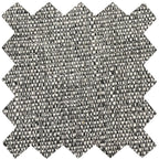 Grey Fabric Swivel Recliner And Footstool Chrome Trimmed - Home Furniture Interiors