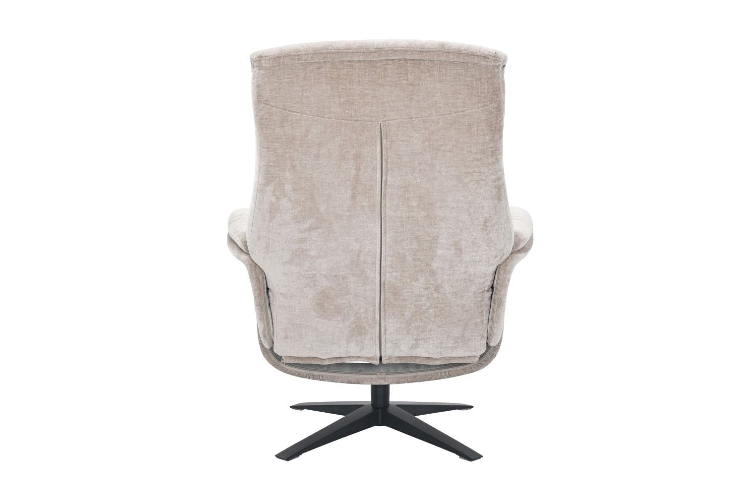 Husk Fabric Swivel Recliner Chair with Footstool