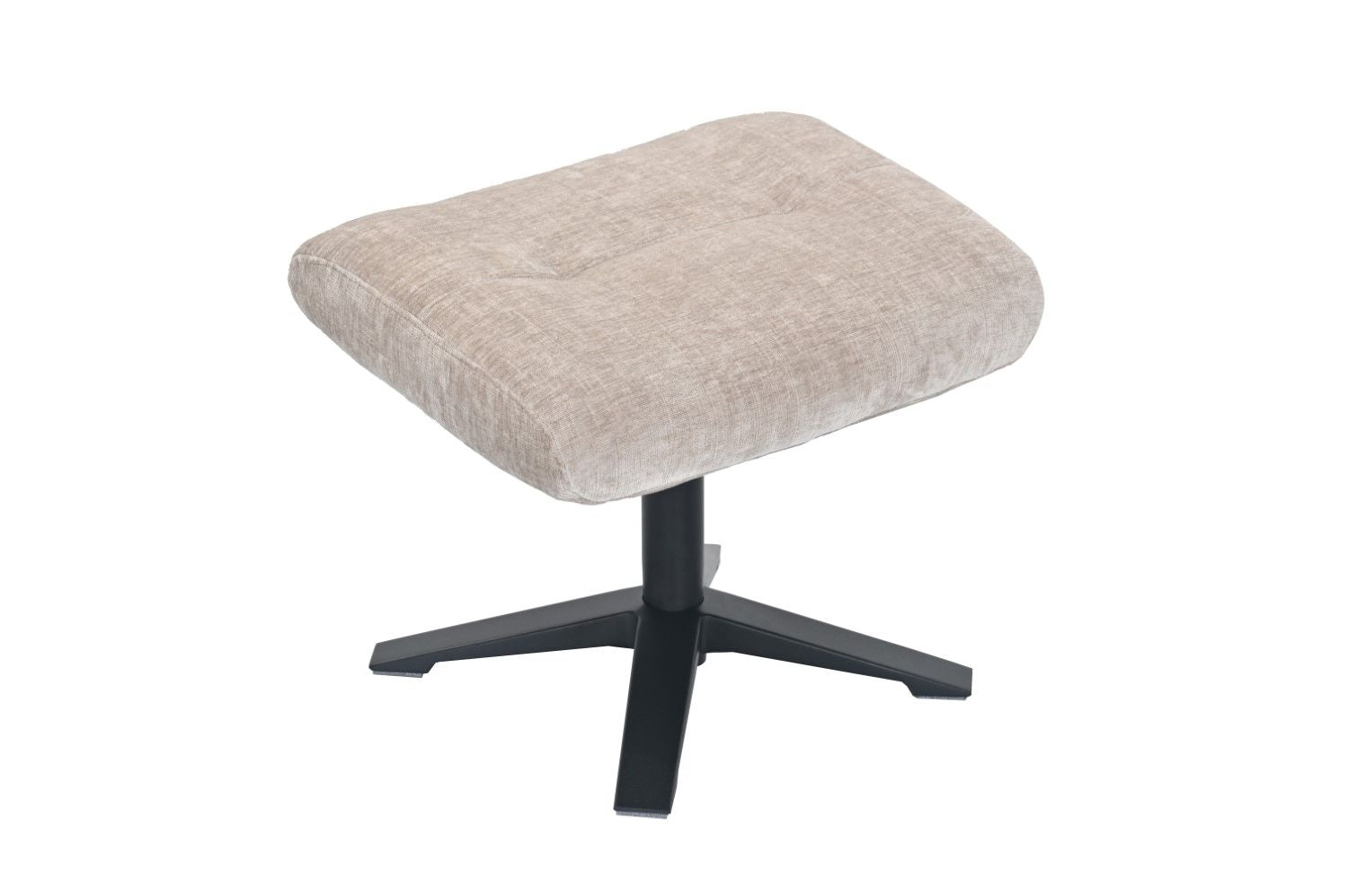 Husk Fabric Swivel Recliner Chair with Footstool