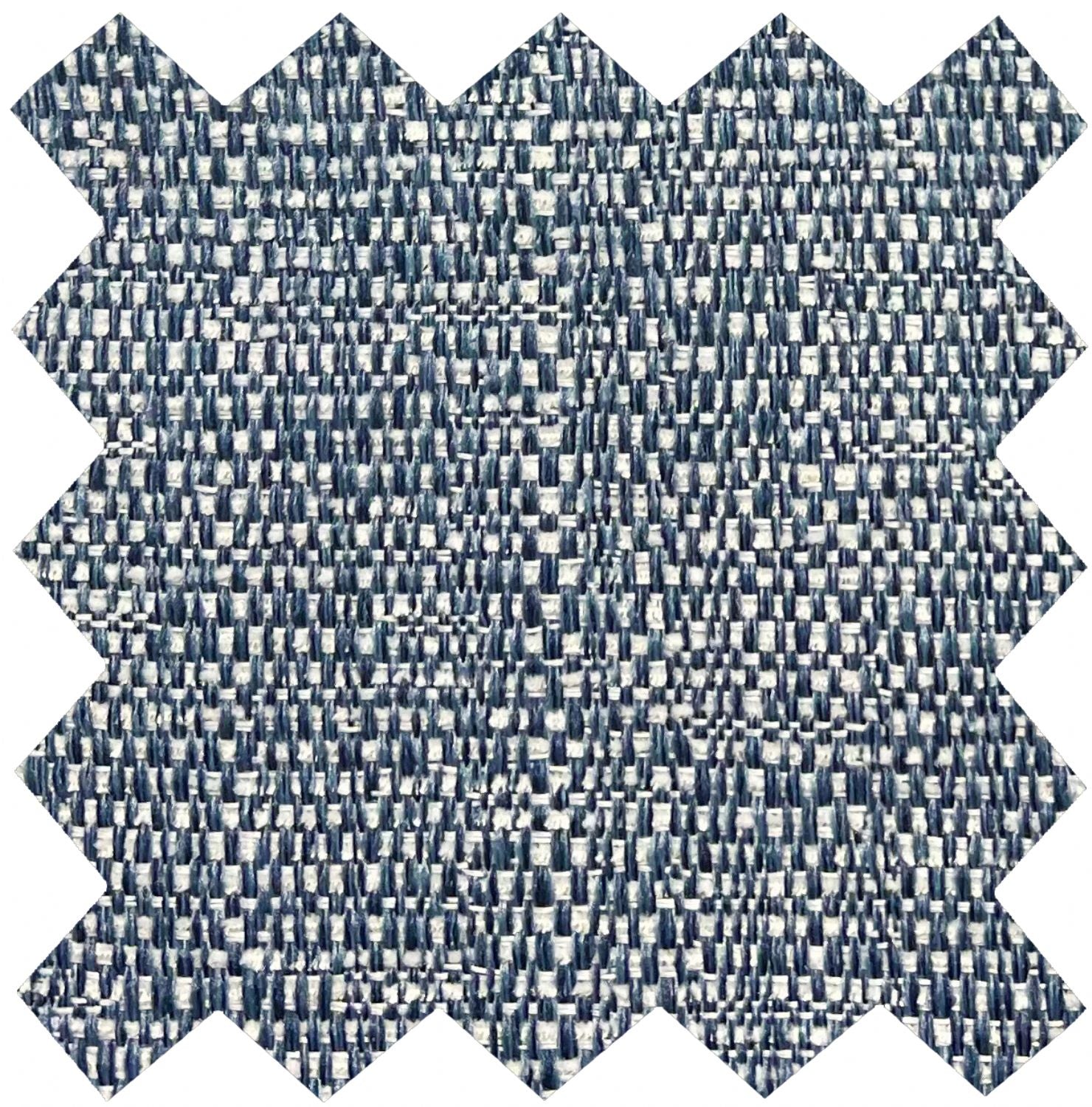 Marine Blue Fabric Swivel Recliner and Footstool Chrome Trim