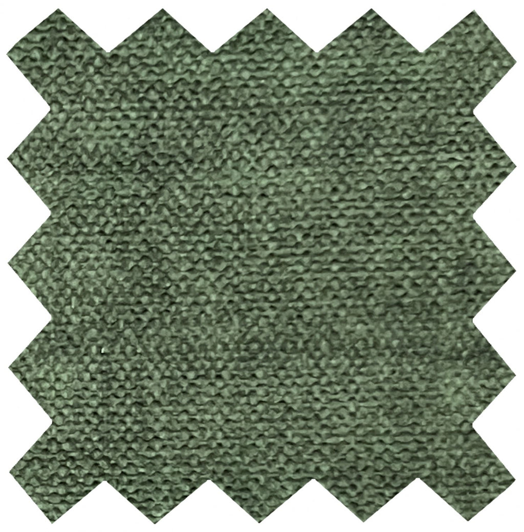 Moss Green Fabric Swivel Recliner with Footstool Chrome Base