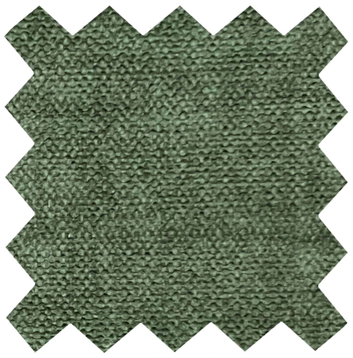 Moss Green Fabric Swivel Recliner with Footstool Chrome Base