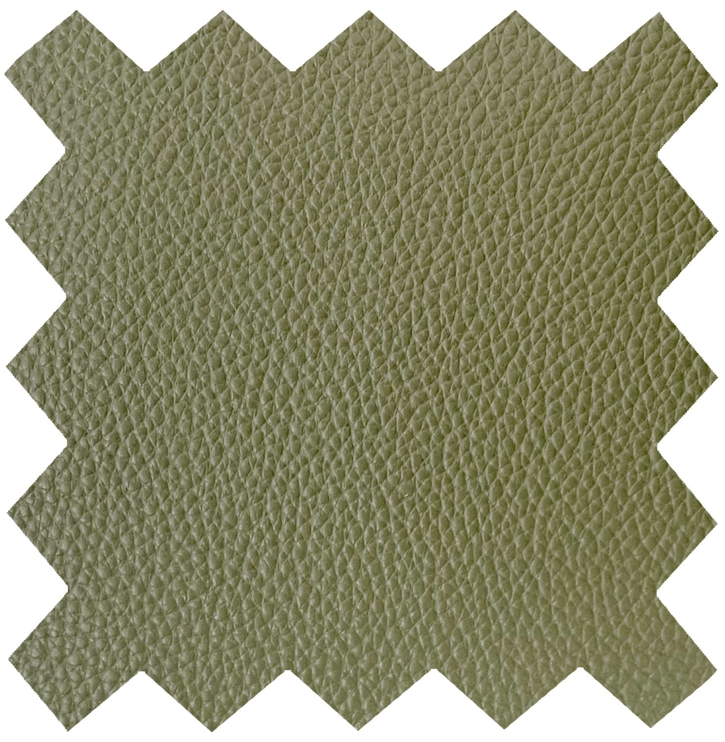 Olive Green Leather Effect Swivel Recliner with Footstool