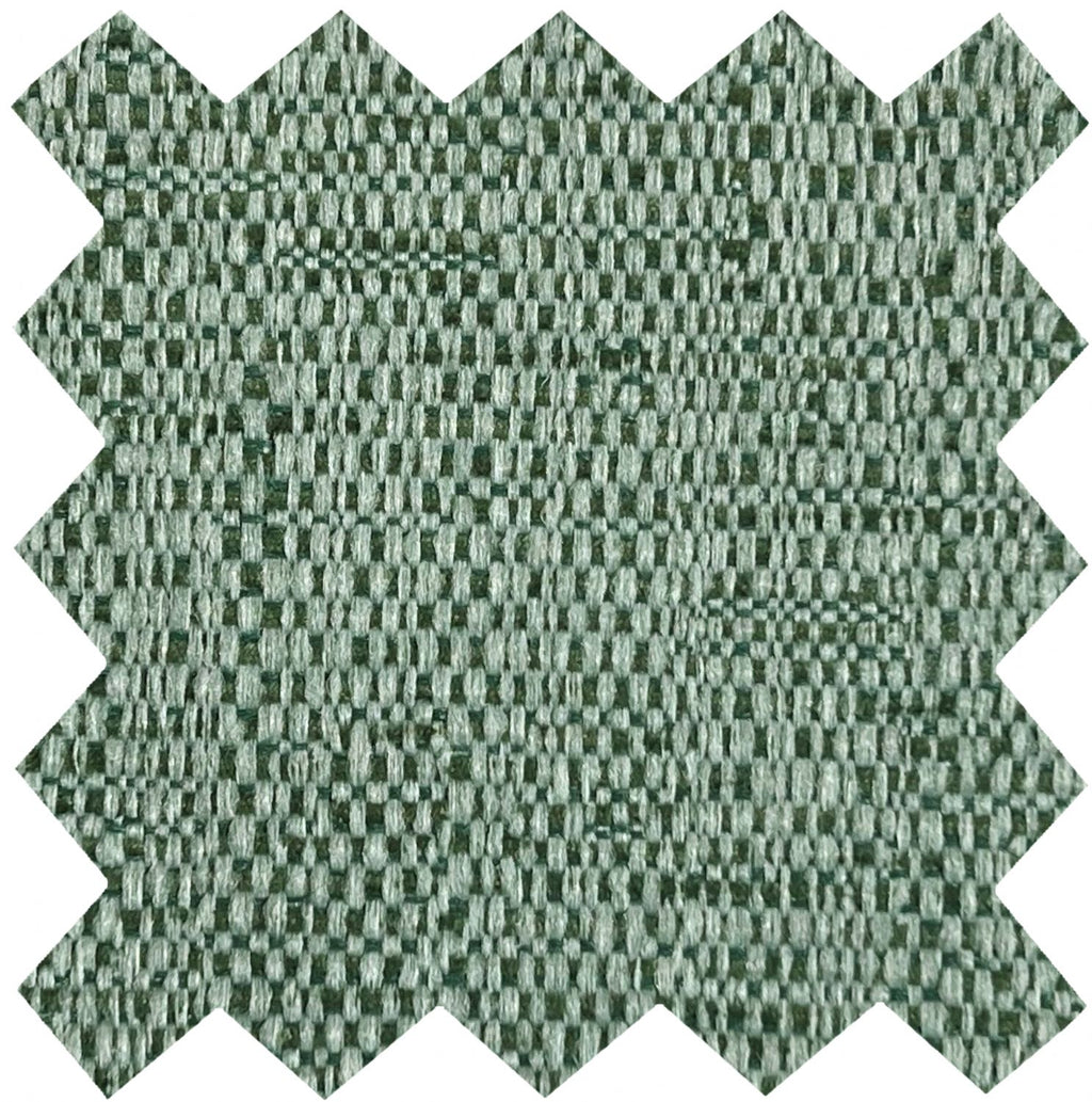 Teal Fabric Swivel Recliner With Footstool Chrome Trimmed