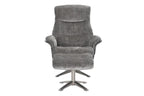 Wishing Well Fabric Swivel Recliner Chair with Footstool - Home Furniture Interiors
