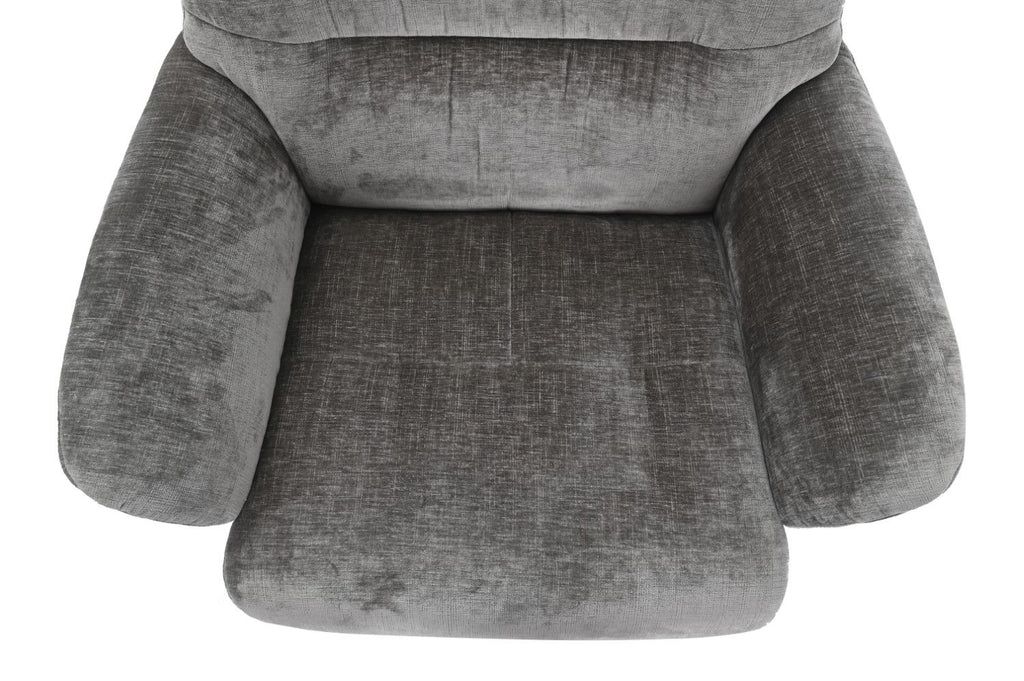 Wishing Well Fabric Swivel Recliner Chair with Footstool