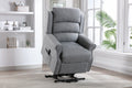 Grey Fabric Large Dual Motor Electric Riser Recliner Chair