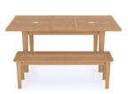 Halmstad Natural Oak Dining Bench