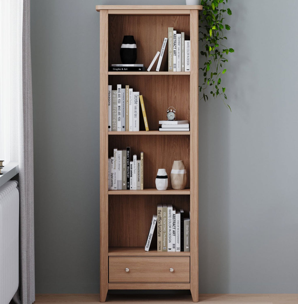 Arlyn Natual Oak Large Bookcase - Home Furniture Interiors