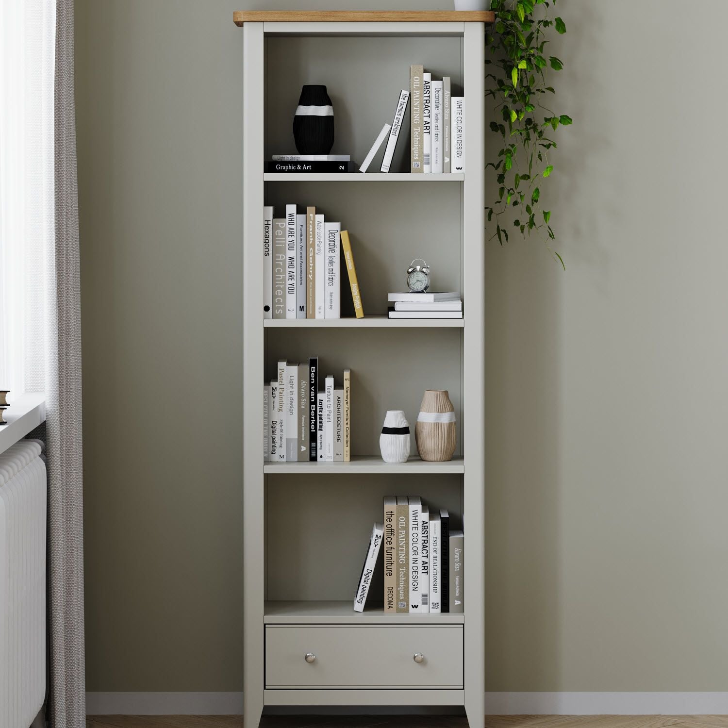 Arlyn Painted Large Bookcase - Home Furniture Interiors
